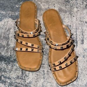 Nicole Miller Studded Sandals